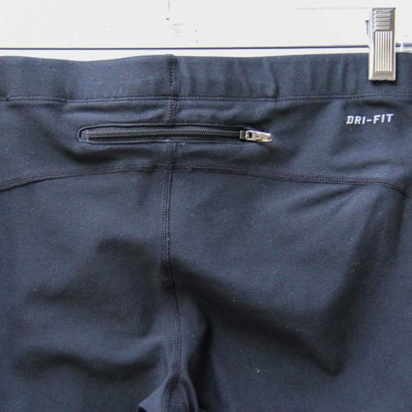 Nike Running Tights with Reflective Zipper - Picture 2 of 8